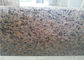 A vaidade do banheiro da casa pré-fabricada do entalhe do furo do dissipador cobre o granito tropical de Brown fornecedor