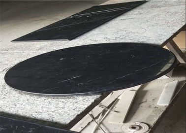 China Obra proeminente superior da forma redonda de mesa de centro do mármore de Premade Nero Marquina fornecedor
