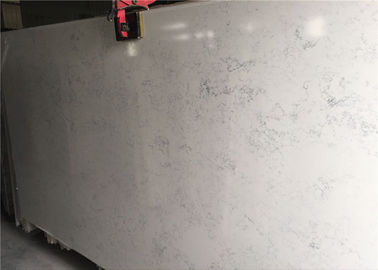 China Tratamento de superfície lustrado de Carrara da laje de quartzo quartzo branco artificial fornecedor