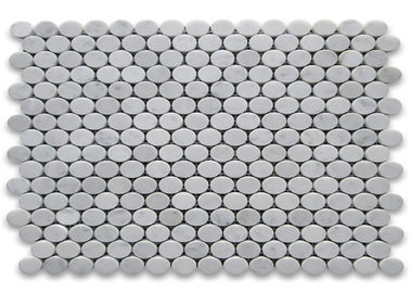 China telha de assoalho de mármore do mosaico de 30x30cm, a instalação fácil redonda das telhas de mosaico fornecedor