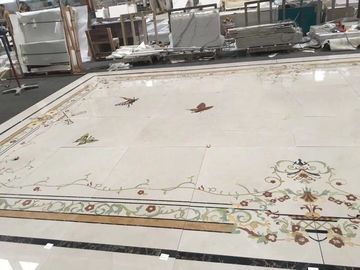 China Telha de mosaico luxuosa da pedra de Ject da água, telhas de assoalho de mármore interiores de Salão do projeto do embutimento fornecedor