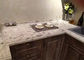 Bancadas brancas extravagantes personalizadas da pedra da casa pré-fabricada de quartzo para o armário de cozinha fornecedor