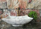 Dissipador de mármore poligonal do banheiro, dissipadores de pedra naturais da embarcação para o banheiro fornecedor